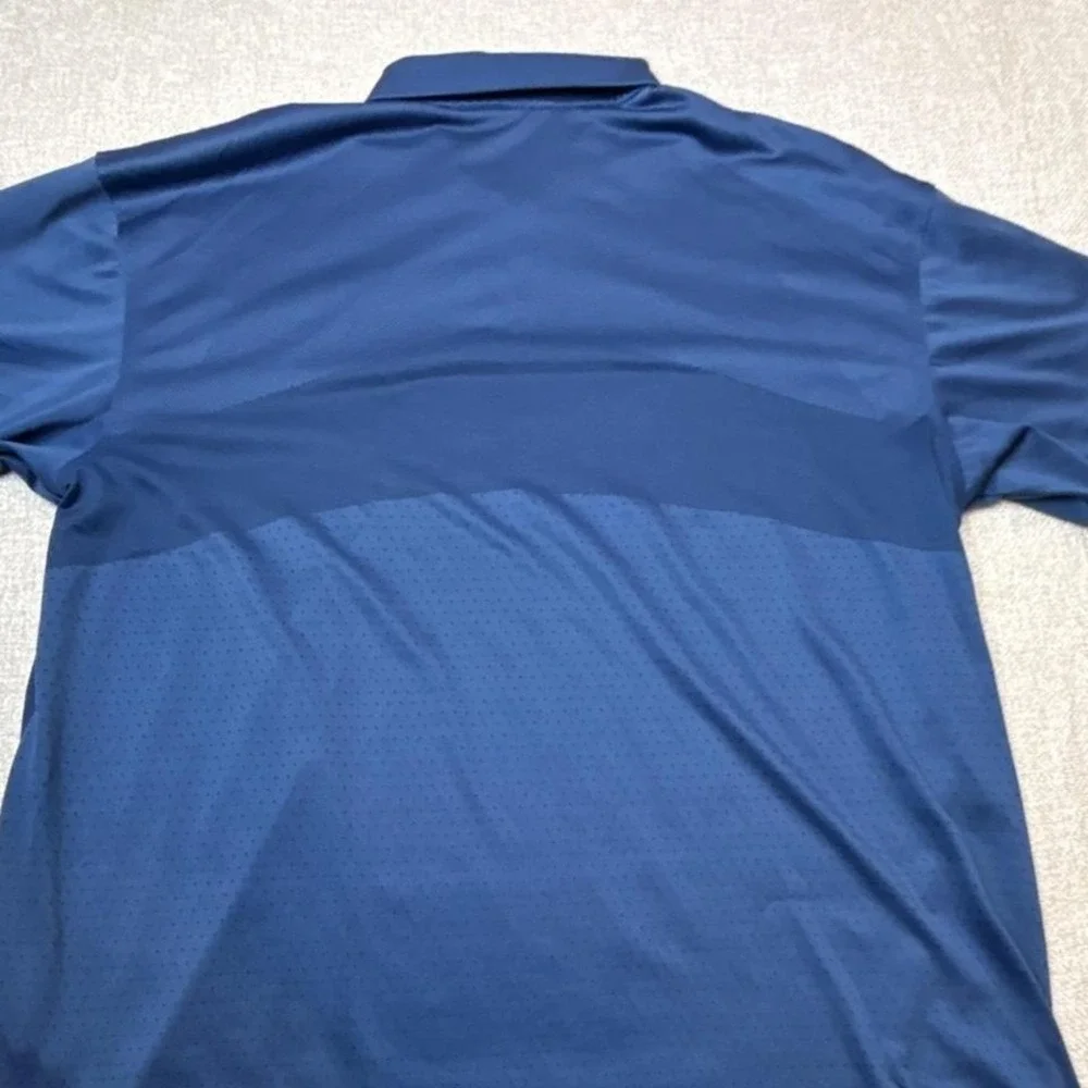 Nike Dri-FIT Golf Polo‎ Blue Short Sleeve Performance Size XL Active Stretch